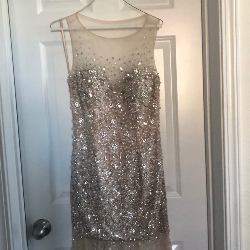 Gorgeous nude sequin dress